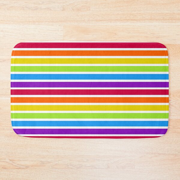 Item preview, Bright Colorful Horizontal Rainbow Stripes designed and sold by wordznart.