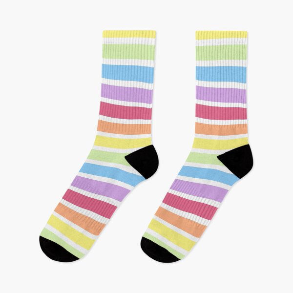 Item preview, Pastel Colorful Horizontal Rainbow Stripes designed and sold by wordznart.