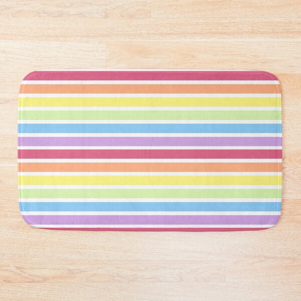 Item preview, Pastel Colorful Horizontal Rainbow Stripes designed and sold by wordznart.