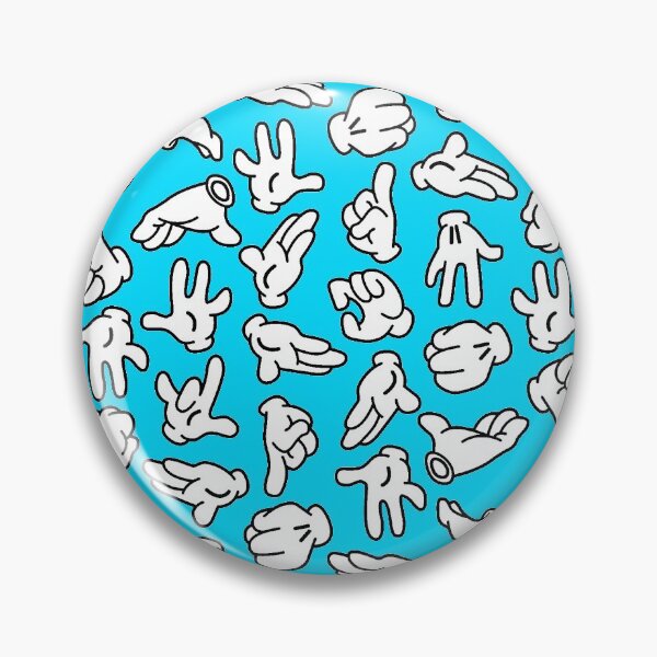 Item preview, Cartoon Hands BLUE designed and sold by BlooMoo.