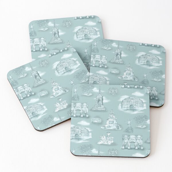 Item preview, Green Kensington and Hyde Park Toile designed and sold by Sharilea.