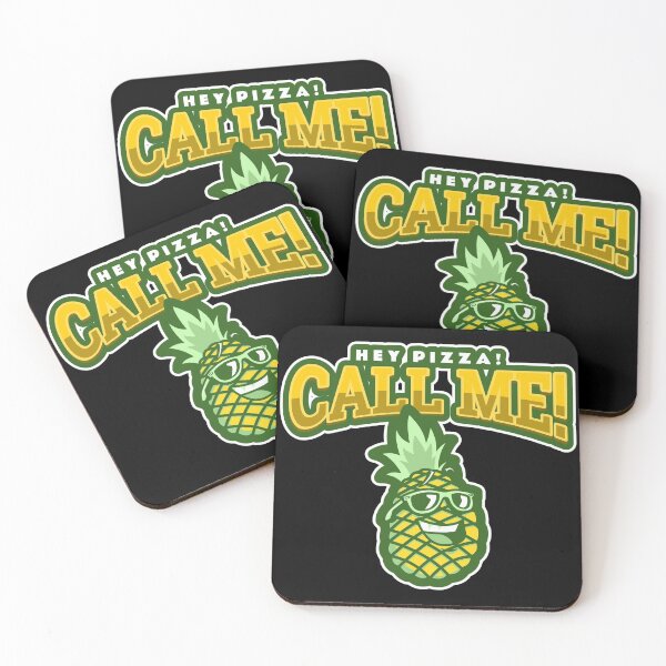 Item preview, Hey Pizza! Call Me! | Pineapple Pizza Illustration designed and sold by modernzen.