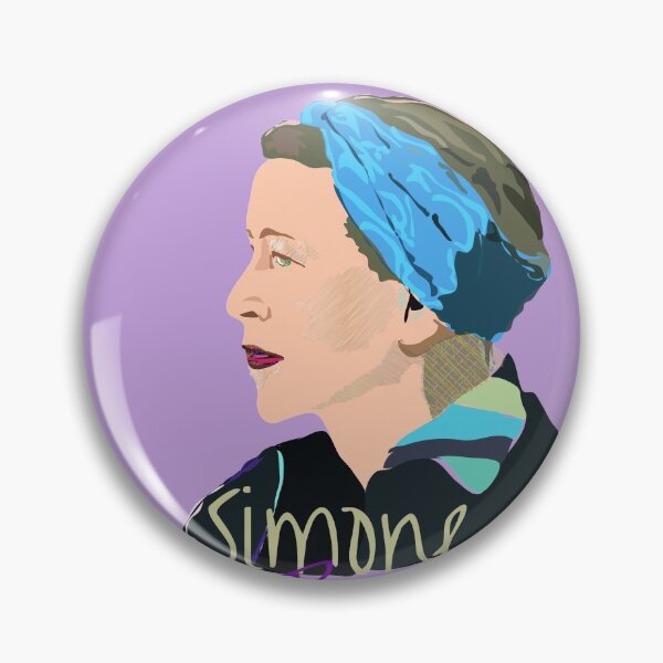Item preview, Simone de Beauvoir portrait designed and sold by Emi Yañez.