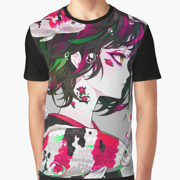 Vivid Koi Graphic T-Shirt
