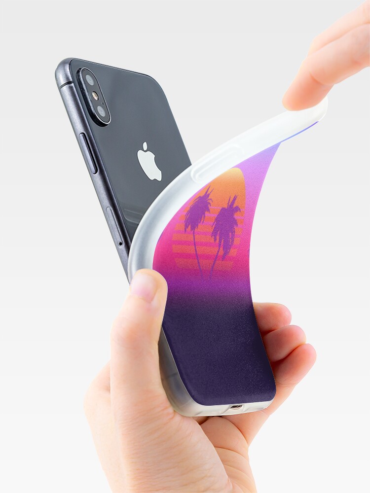 Alternate view of Palm Trees Sunset iPhone Case