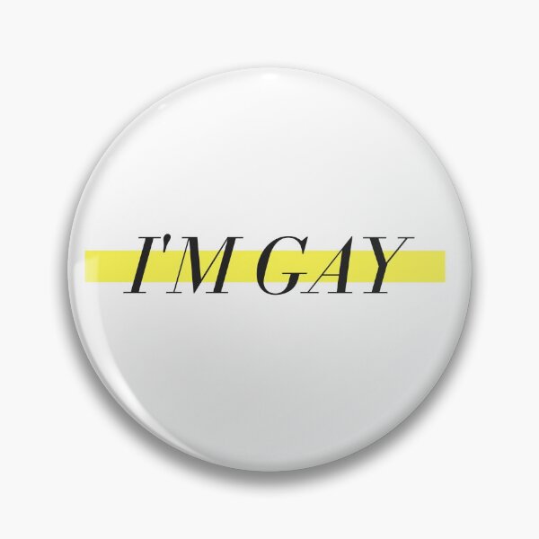 Item preview, I'm Gay Yellow Line designed and sold by DWaffleDesigns.