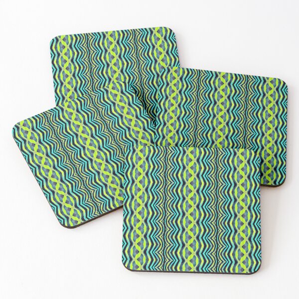 Item preview, striped greens Vibrant print Pattern snake skin designed and sold by Julieford.