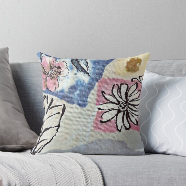 Item preview, Rustic cabin decor, flower decor, floral pillows living room couch. designed and sold by Dwindell.