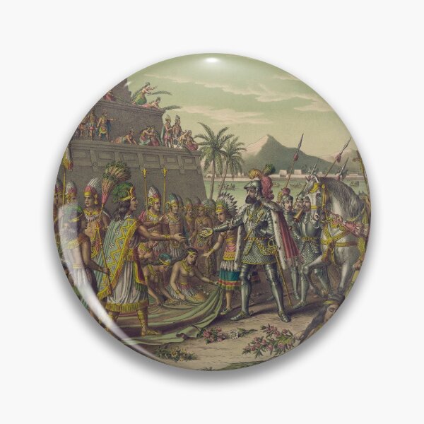 Item preview, Entrance of Cortez into Mexico Meeting Montezuma November 8 1519 designed and sold by allhistory.