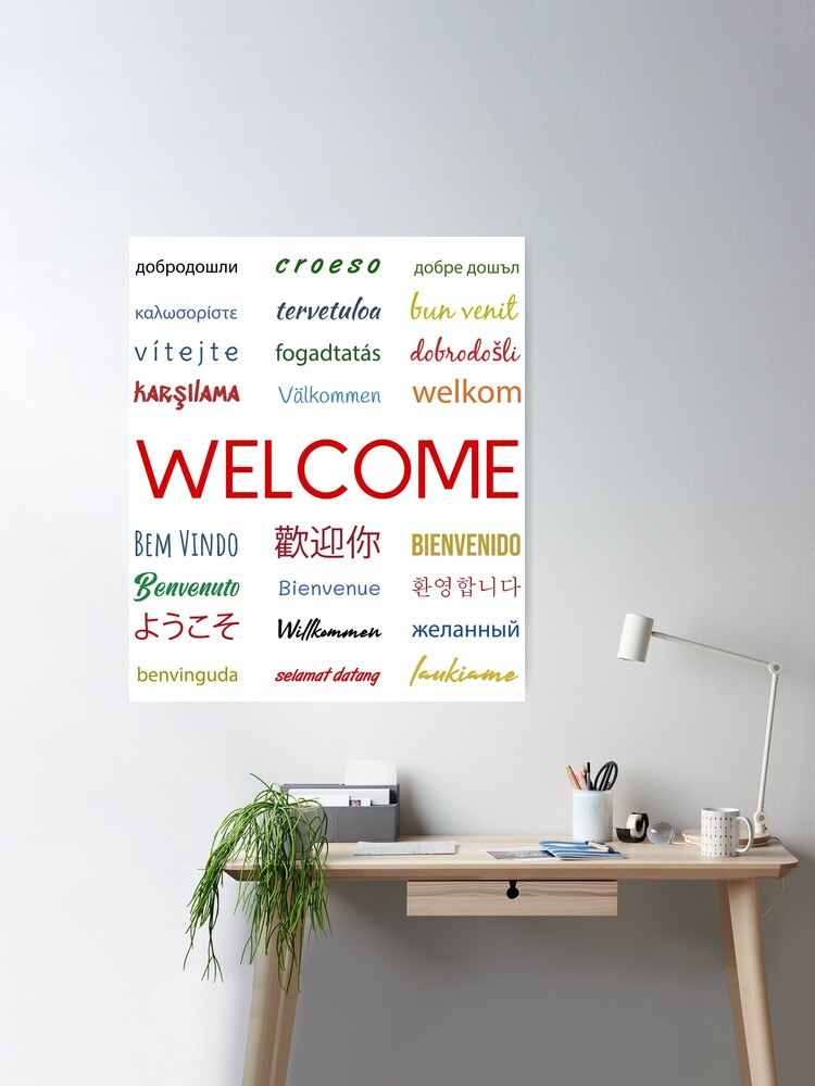 TUESDAY in Different Languages Poster Home Decor Classroom 