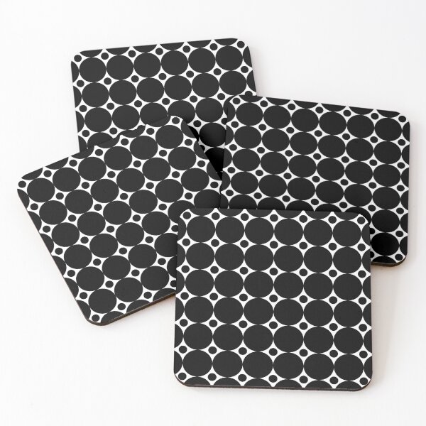 Item preview, Black & White Circles & Spots Retro 60's Two Tone  designed and sold by Inspired Images.