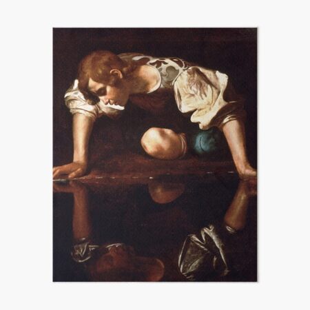 Aperçu de l'œuvre Narcisse de Caravaggio (1599) créée et vendue par allhistory.