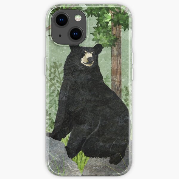 black Bear iPhone Soft Case