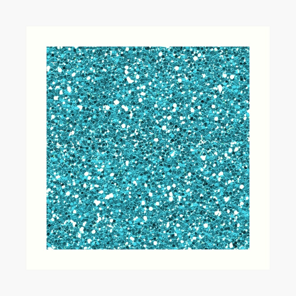 Light Blue Glitter Shiny Bright Sparkly Sky Blue Spiral Notebook