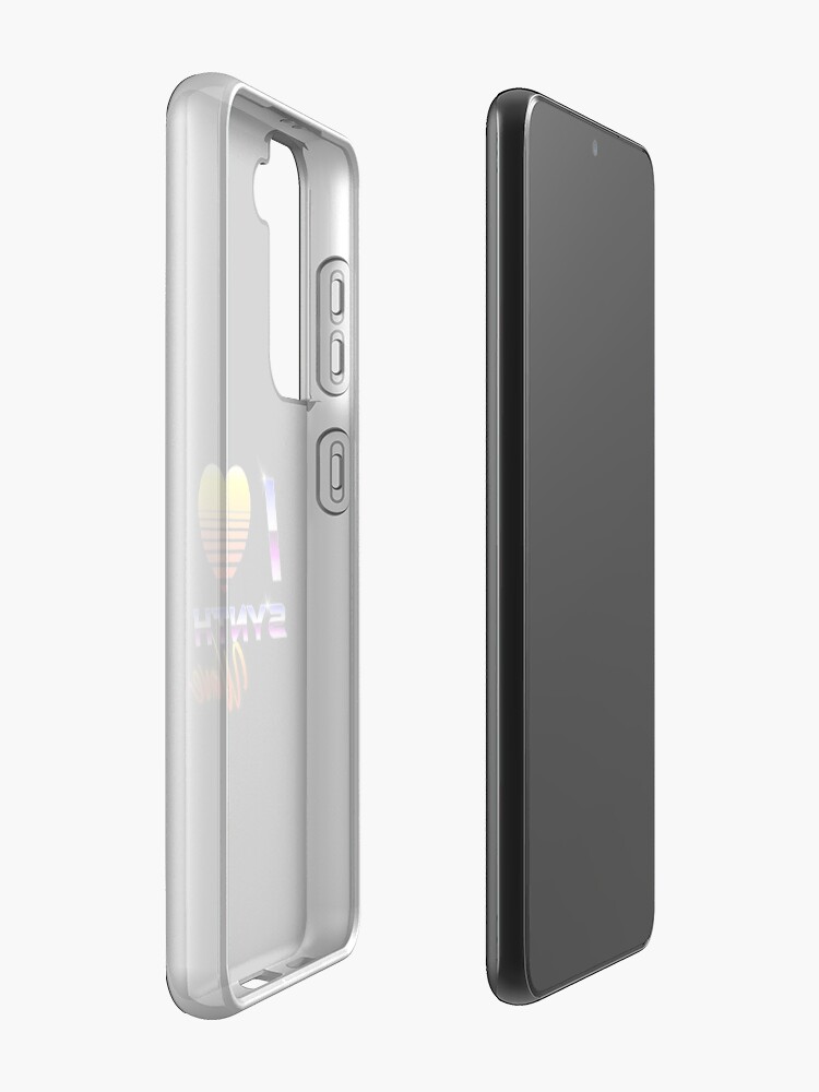 Alternate view of I Love Synthwave Samsung Galaxy Phone Case