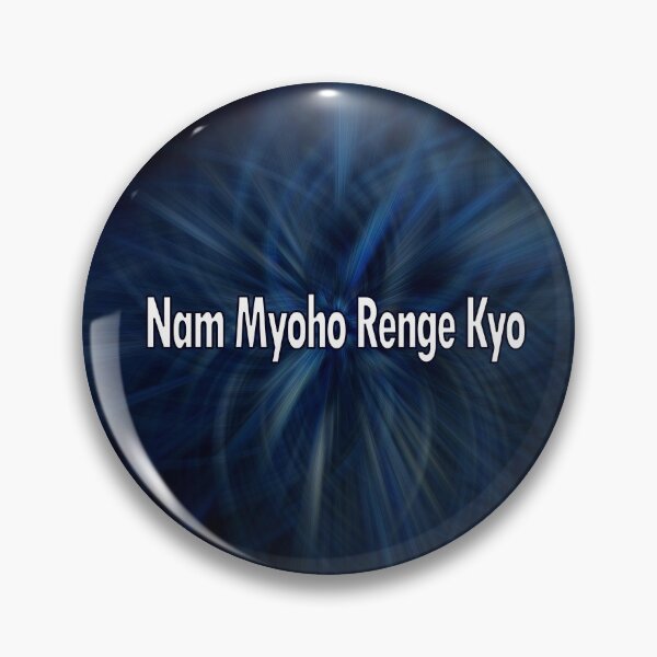 Item preview, Nam Myoho Renge Kyo Blue Abstract designed and sold by wordznart.
