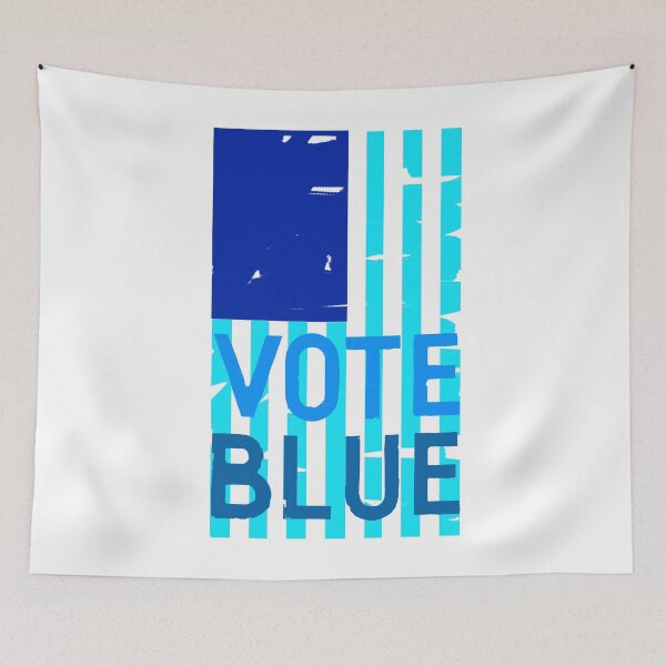 Item preview, Vote Blue Flag designed and sold by Phil Marden.