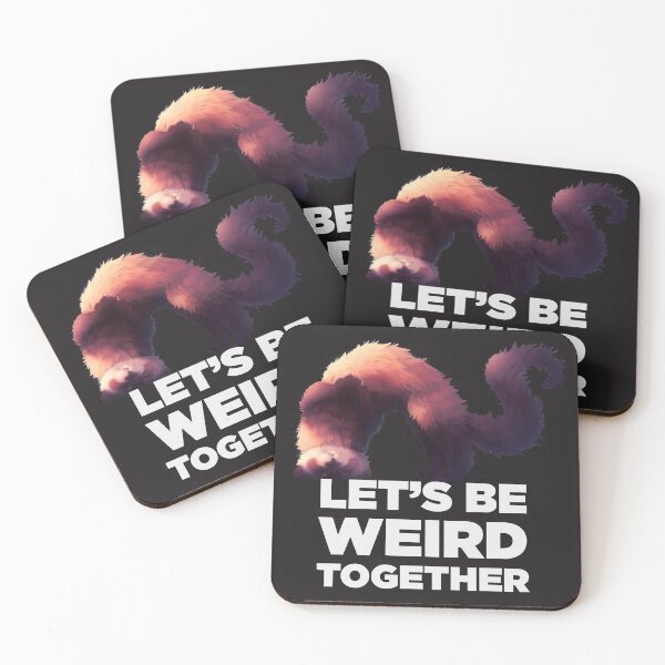 Item preview, Let's be weird together - White designed and sold by NezuPanda.