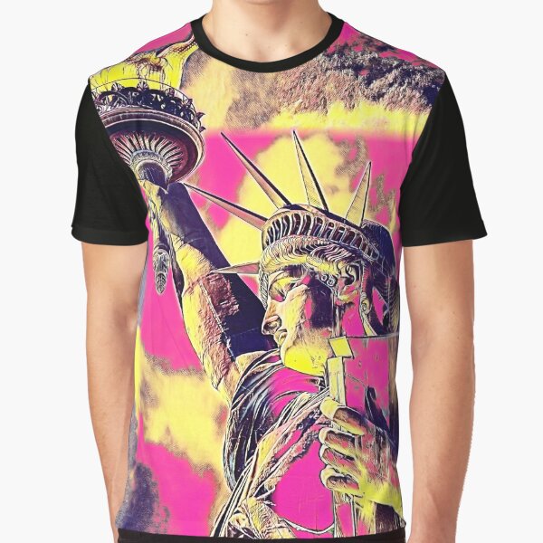 FREIHEITSSTATUE PINK Grafik T-Shirt