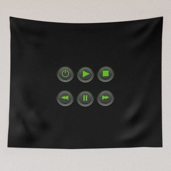 Item preview, Power, Play, Stop, Rewind, Pause, Fast Forward buttons designed and sold by Marius-G.