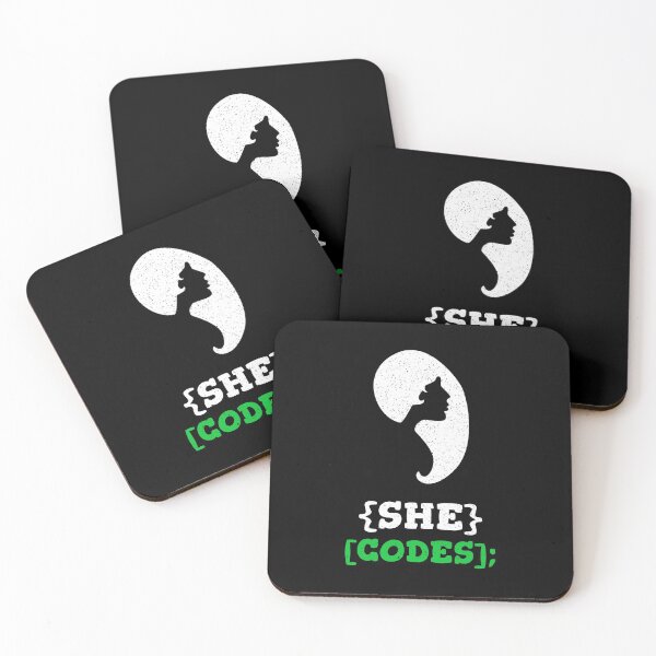 Item preview, She Codes - Female Programmer  designed and sold by clubtee.