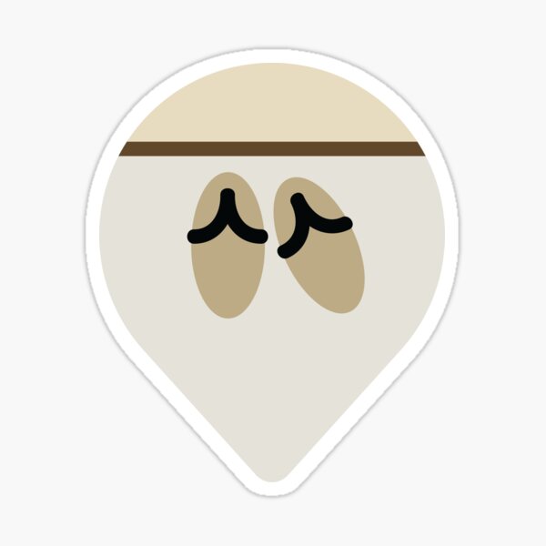 Genkan Pin Locator Graphic for Home Planning Sticker