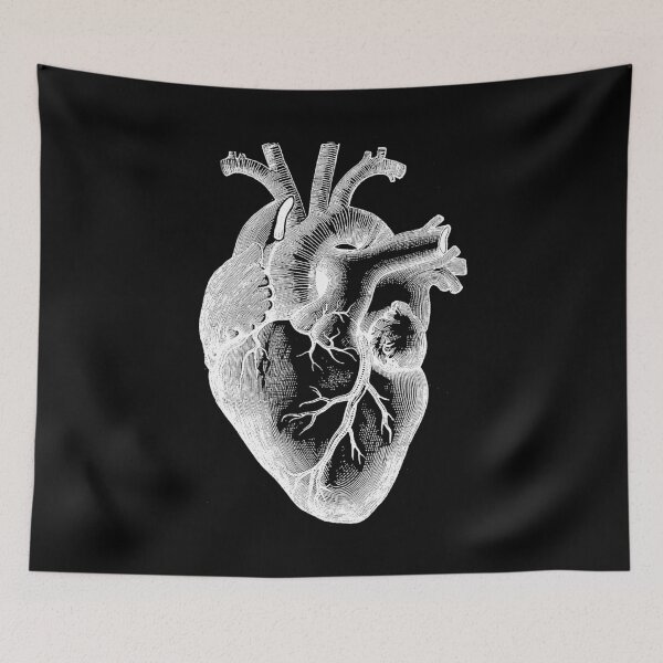Item preview, Anatomical Heart - White Outline designed and sold by ChandlerLasch.