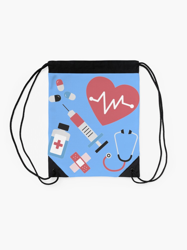 Alternate view of Medical Medicine Design Drawstring Bag