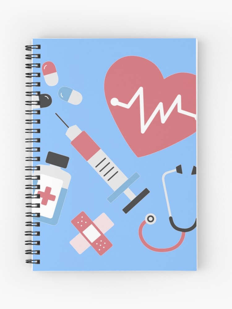 Cuaderno de espiral «Diseño de Medicina Médica» de AllisonDawn15 | Redbubble