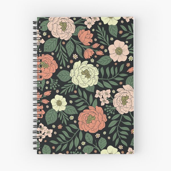Item preview, Peach, Green & Coral Floral Pattern designed and sold by somecallmebeth.