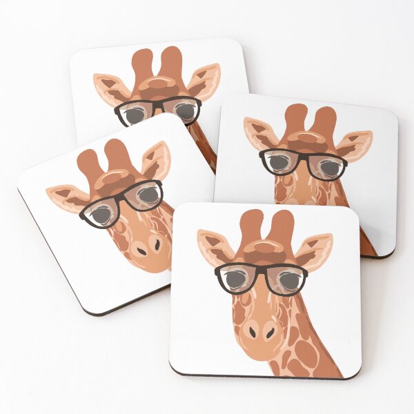 Item preview, Giraffe with glasses  designed and sold by Haley Cole.