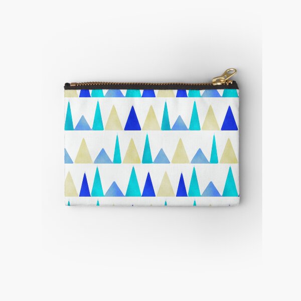 Item preview, Watercolor-style Blue and Yellow Triangles designed and sold by ChangingLight.