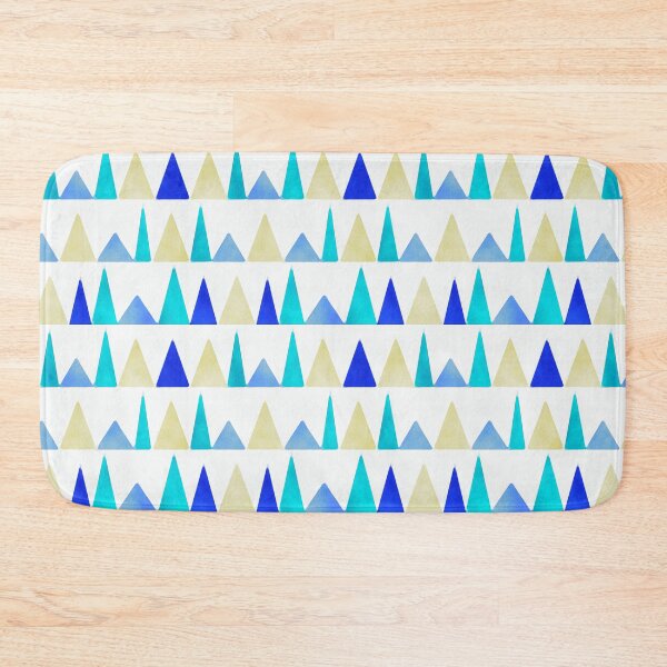 Item preview, Watercolor-style Blue and Yellow Triangles designed and sold by ChangingLight.