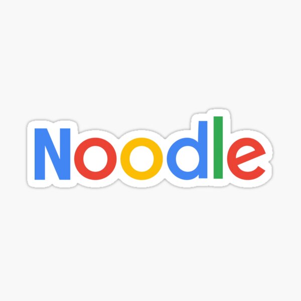 NOODLE SEARCH FUNNY LOGOS Sticker