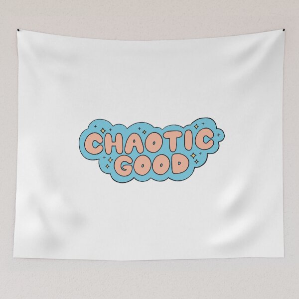 Item preview, chaotic good - typography alignment designed and sold by cameronbaba.