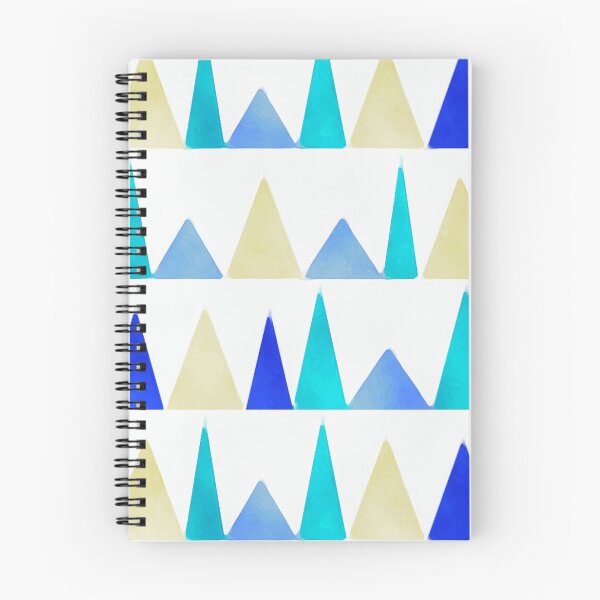 Item preview, Watercolor-style Blue and Yellow Triangles designed and sold by ChangingLight.