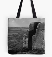 Rocks on Curbar Edge, Derbyshire Tote Bag
