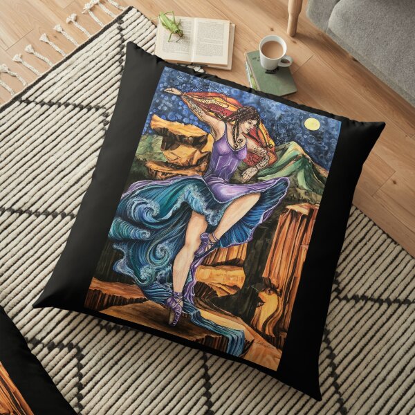 Garden of the Goddess Floor Pillow