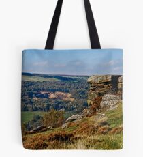 Old Quarry Viewed From Curbar Edge, Derbyshire Tote Bag