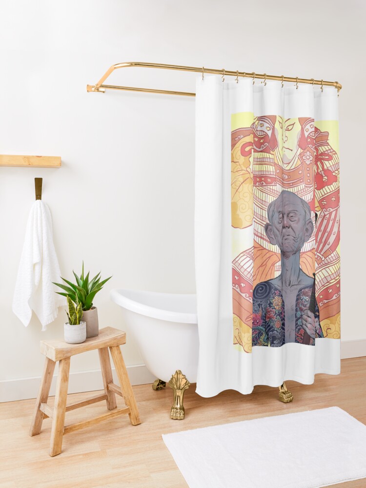Alternate view of Oyabun Shower Curtain