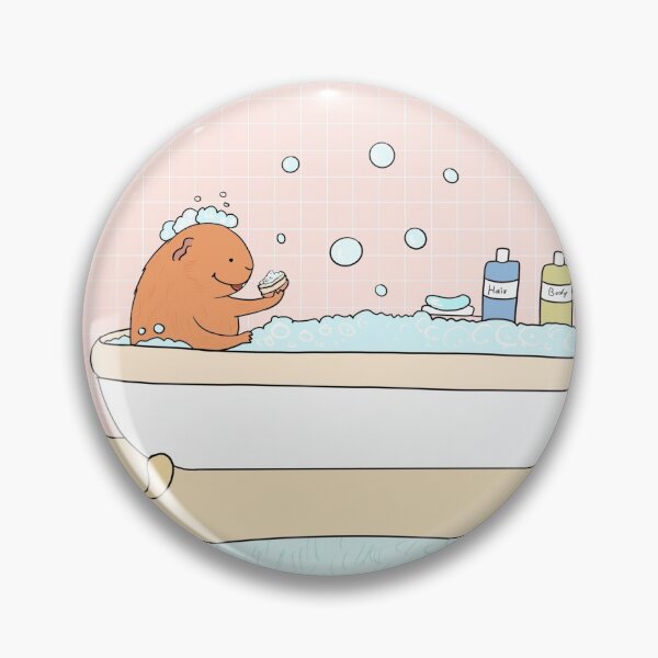 Item preview, Guinea pig taking a bath designed and sold by mondesign26.