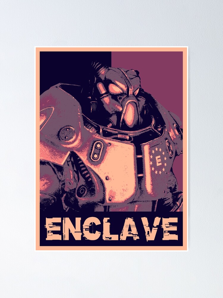 Fallout 3 Enclave Battle Power Armor Gaming  Poster for Sale by  ScriblrCrearTs