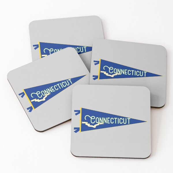 Item preview, Connecticut Flag Pennant designed and sold by Decal Mania.