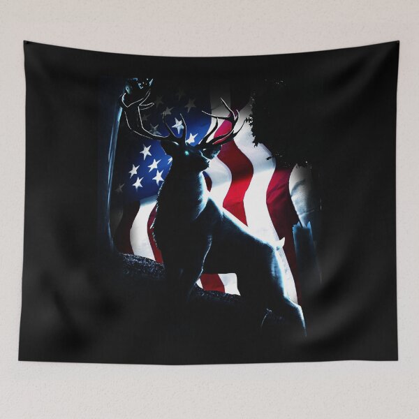 Item preview, Deer - American Flag designed and sold by Meliafroggy.