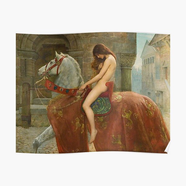 LADY GODIVA - JOHN COLLIER Poster