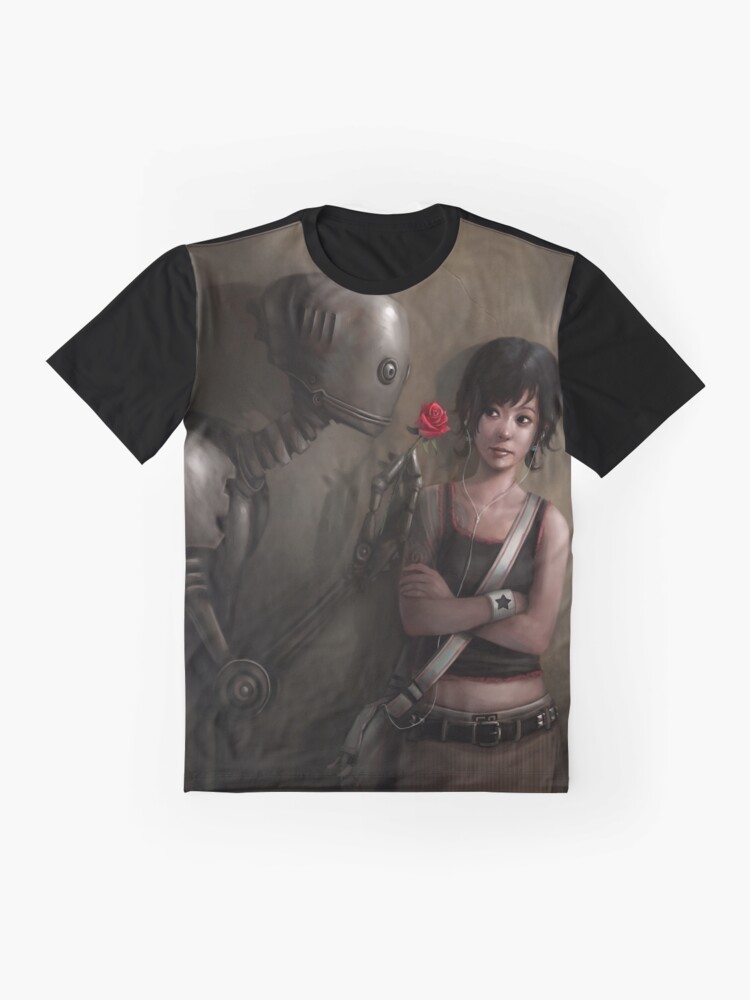 Alternate view of Robot In Love Graphic T-Shirt