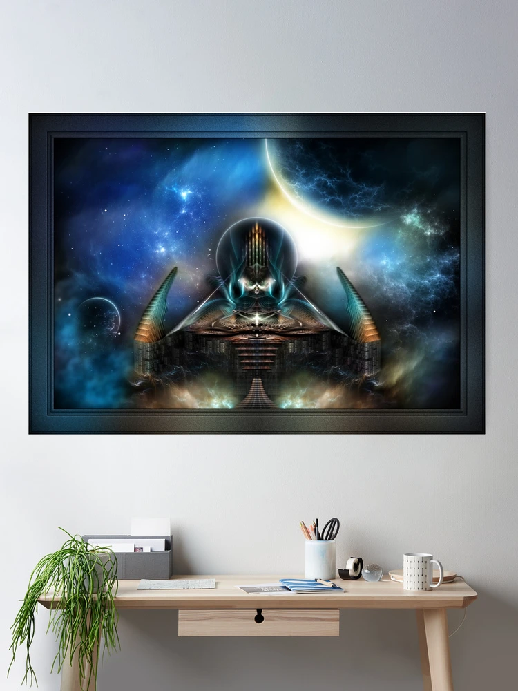 Tamalin 5 Fractal Art Spacescape Composition by Xzendor7 Wall Decor Poster Art Print