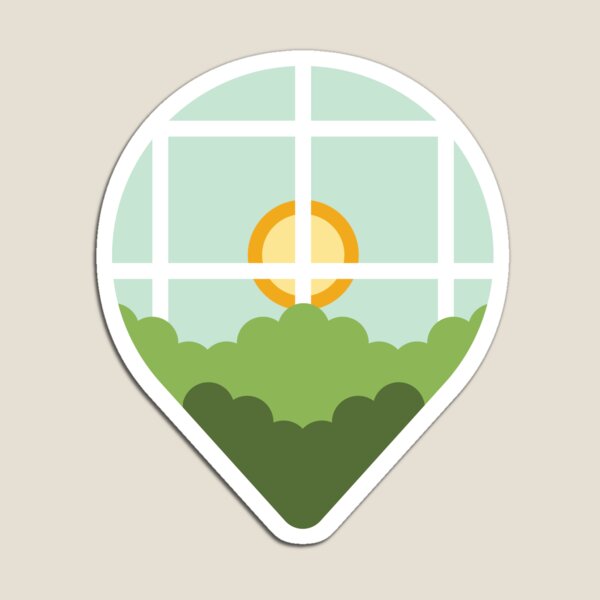 Greenhouse Pin Locator Graphic for Home Planning Magnet