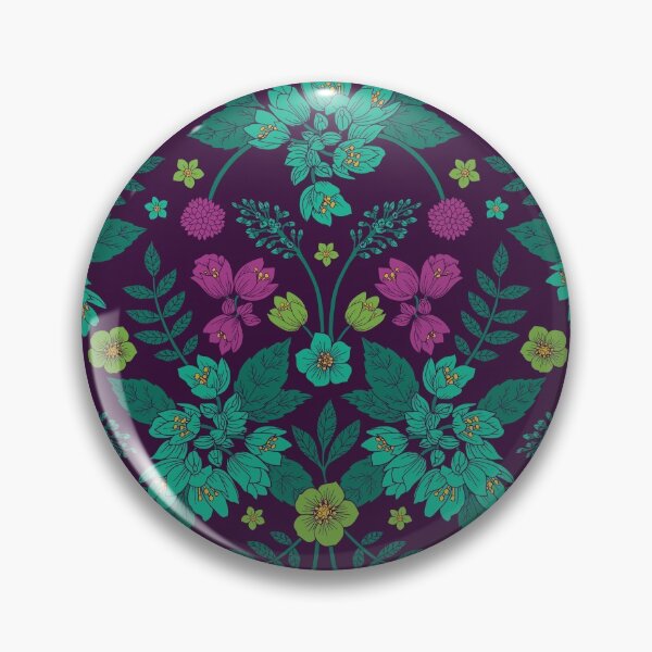 Item preview, Purple, Teal, Magenta, Green & Yellow Floral Pattern designed and sold by somecallmebeth.