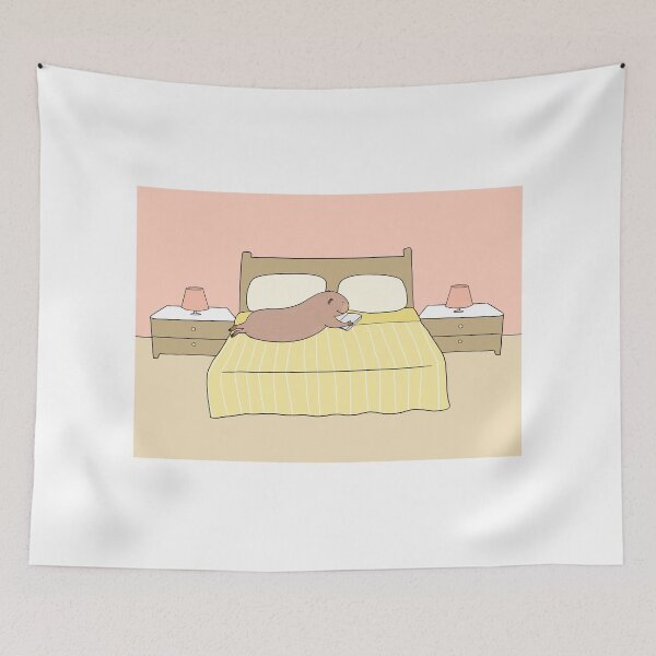 Item preview, Piggy in bedroom  designed and sold by mondesign26.
